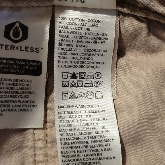 LEVI'S SILVERTAB Tan 94 Baggy Straight Leg Jeans 32 x 31 Relaxed Mid Rise Rigid - Picture 10 of 10